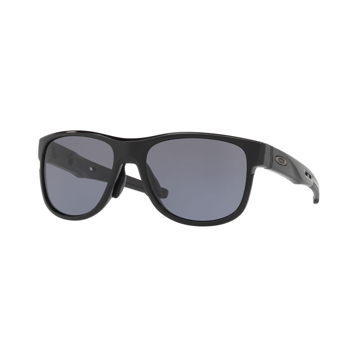 Oakley Asian Fit / Low Bridge Fit Crossrange R Sunglasses CLOSEOUT - Polished Black/Grey