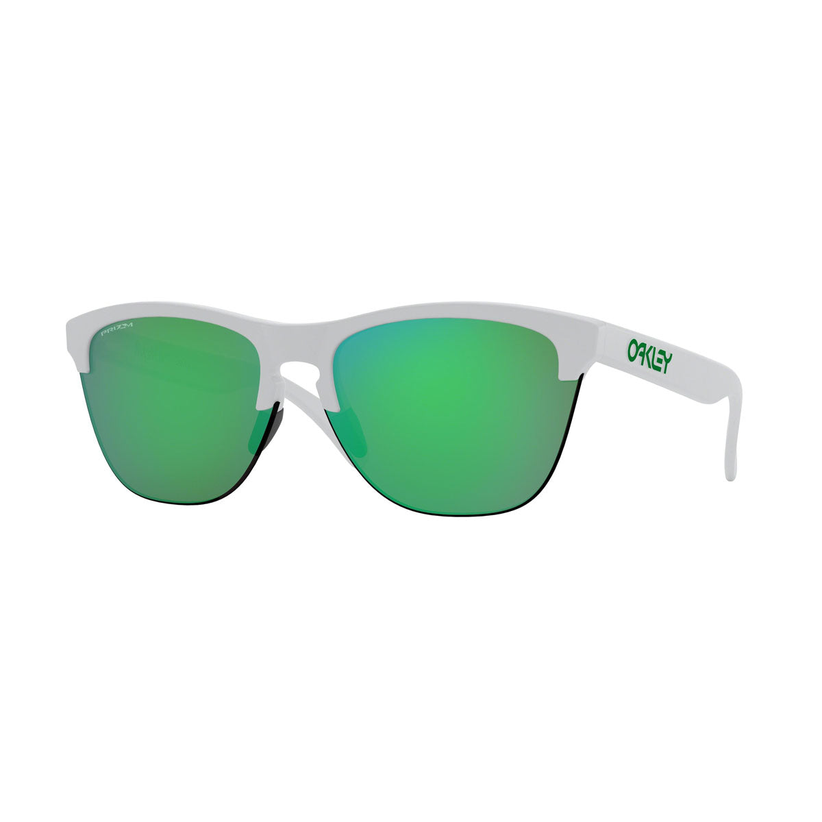 Oakley Frogskins Lite Sunglasses CLOSEOUT - Matte White/PRIZM Jade