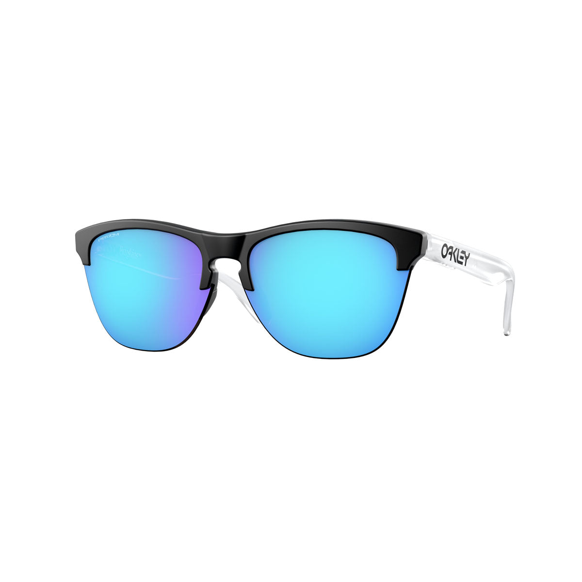 Oakley Frogskins Lite Sunglasses - Matte Black/Matte Clear/PRIZM Sapphire