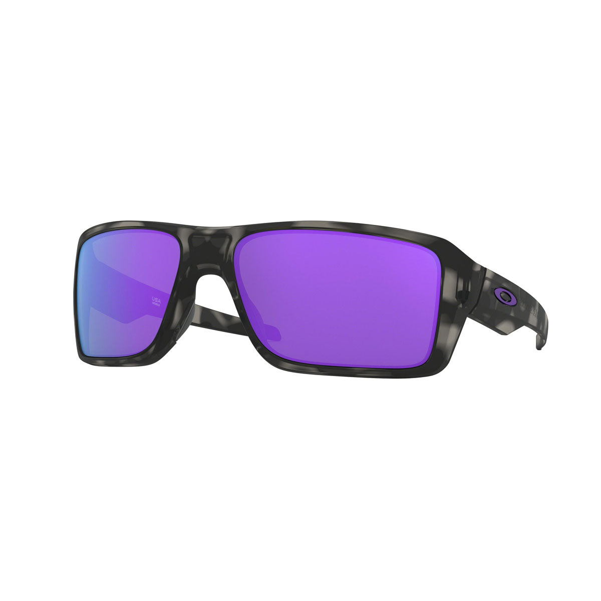 Oakley Double Edge Sunglasses CLOSEOUT - Matte Balck Tortoise/Violet Iridium