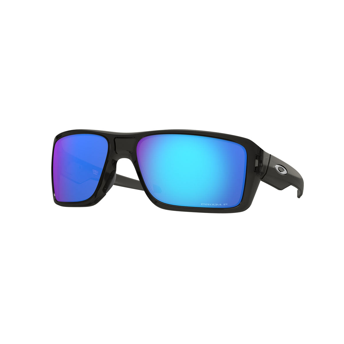 Oakley Double Edge Polarized Sunglasses - Grey Smoke/PRIZM Sapphire Polarized