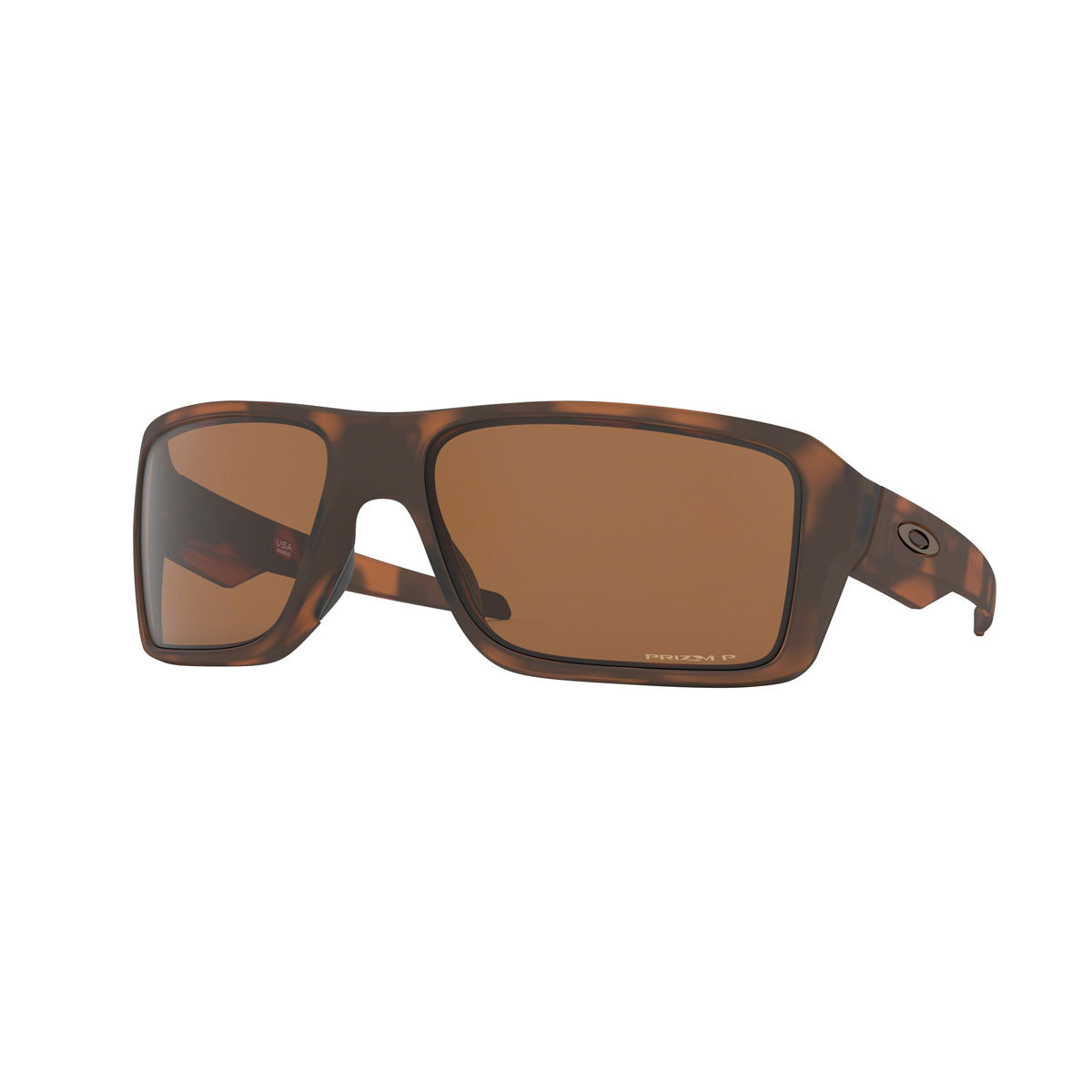 Oakley Double Edge Polarized Sunglasses CLOSEOUT - Matte Tortoise/PRIZM Tungsten Polarized