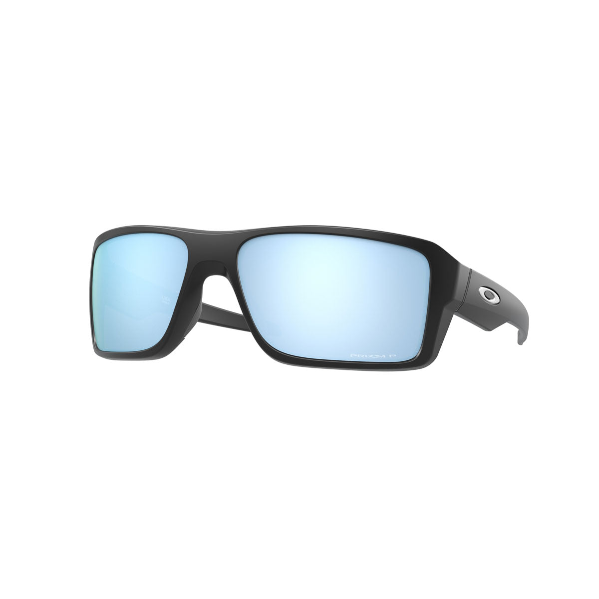 Oakley Double Edge Polarized Sunglasses CLOSEOUT - Matte Black/PRIZM Deep Water Polarized