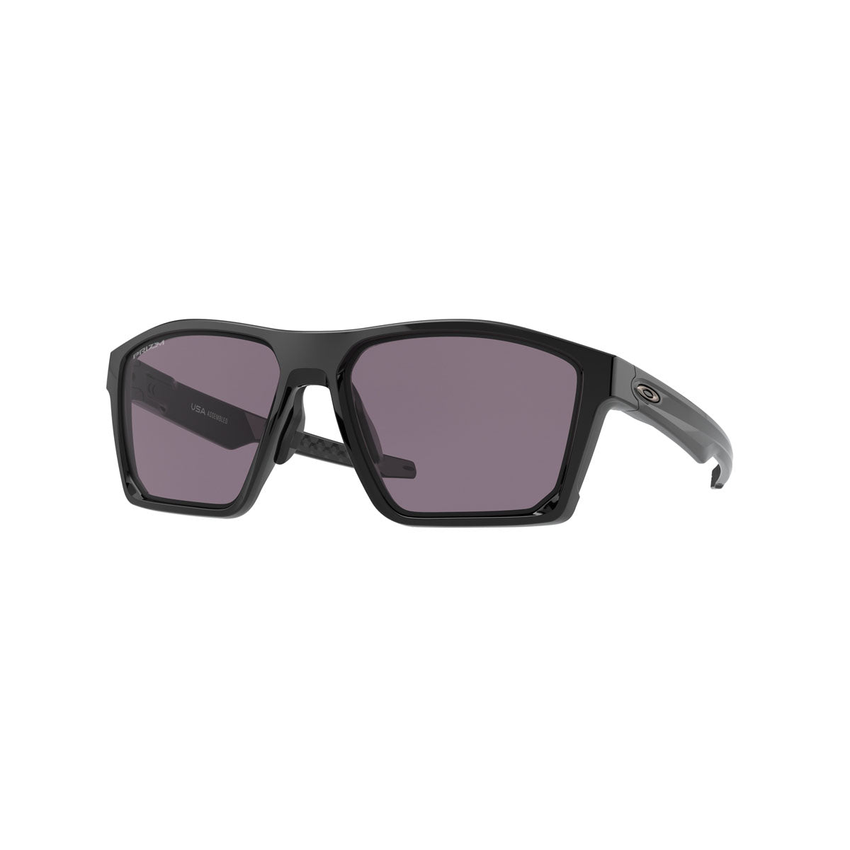 Oakley Asian Fit / Low Bridge Fit Targetline Sunglasses CLOSEOUT - Polished Black/PRIZM Grey