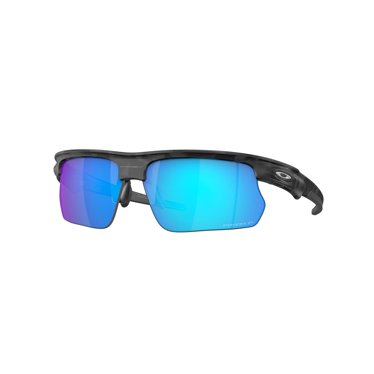 Oakley Bisphaera Polarized Sunglasses - Matte Grey Camo/Prizm Sapphire Polarized