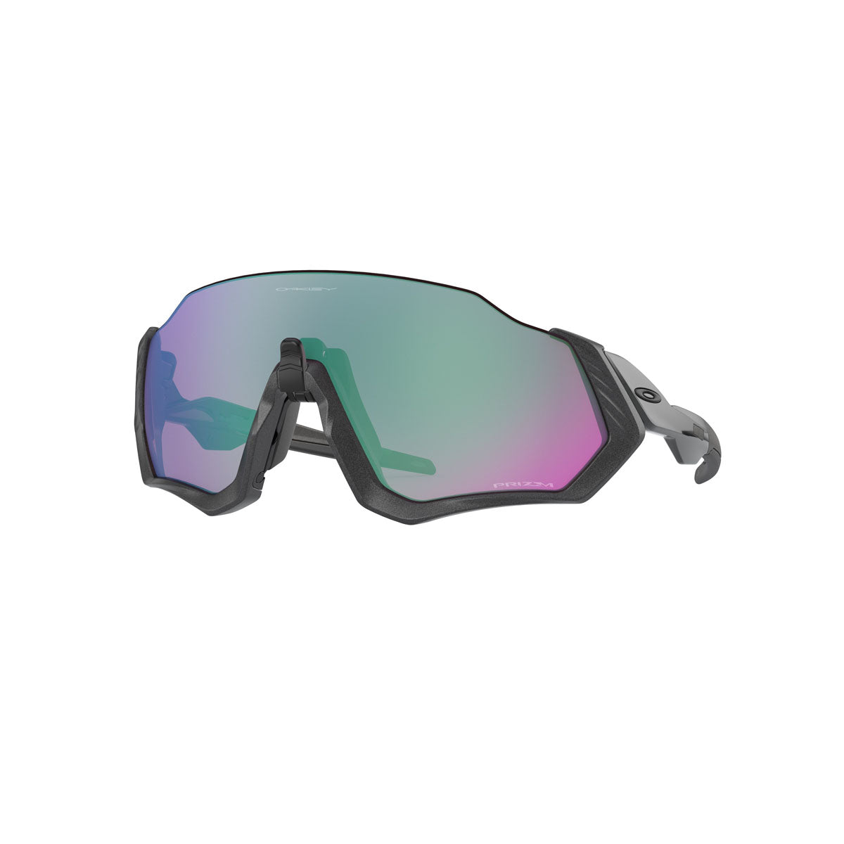 Oakley Flight Jacket Sunglasses CLOSEOUT - Matte Steel/PRIZM Road Jade