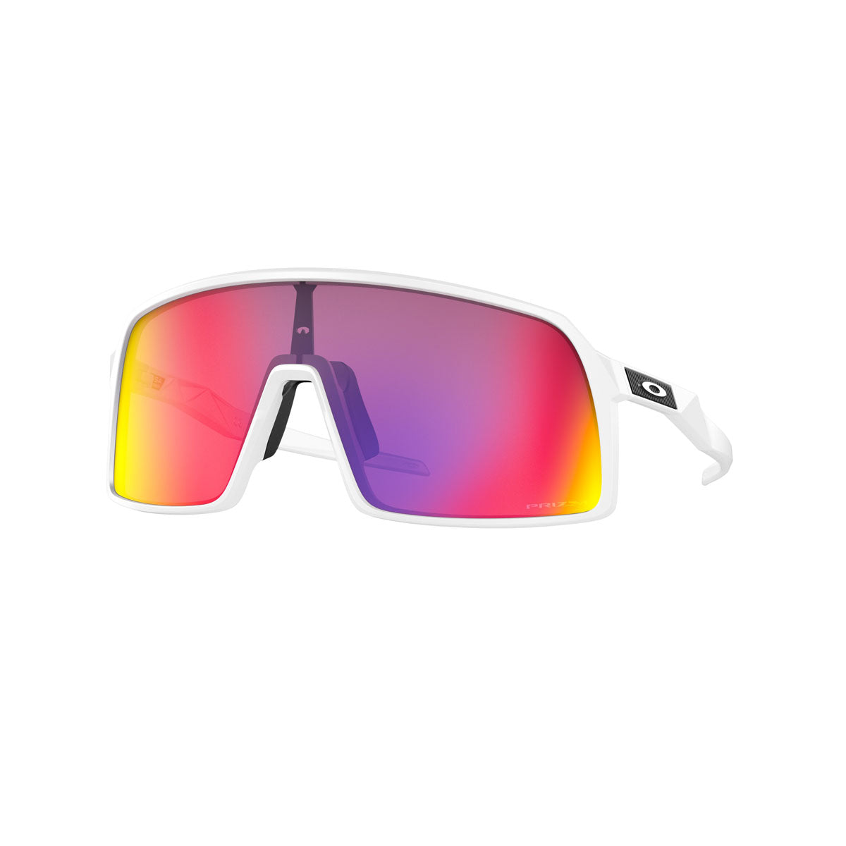 Oakley Asian Fit / Low Bridge Fit Sutro Sunglasses - Matte White/PRIZM Road