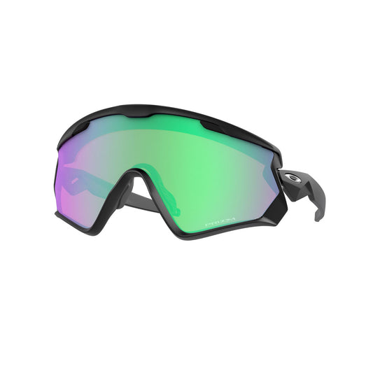 Oakley Wind Jacket 2.0 Sunglasses CLOSEOUT - Matte Black/PRIZM Snow Jade