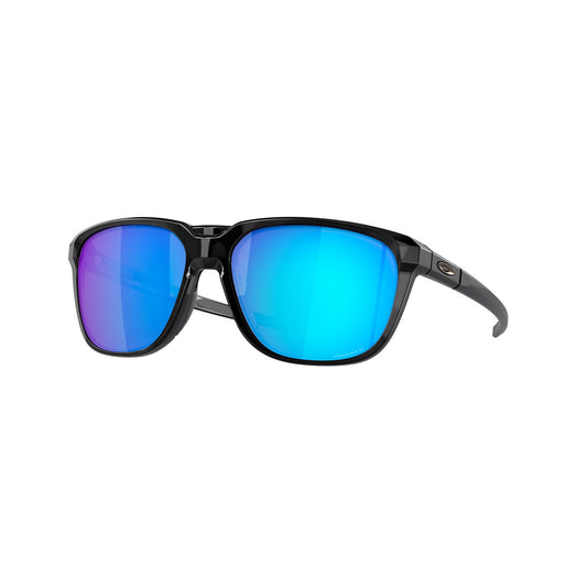 Oakley Anorak Polarized Sunglasses CLOSEOUT - Polished Black/PRIZZM Sapphire Polarized