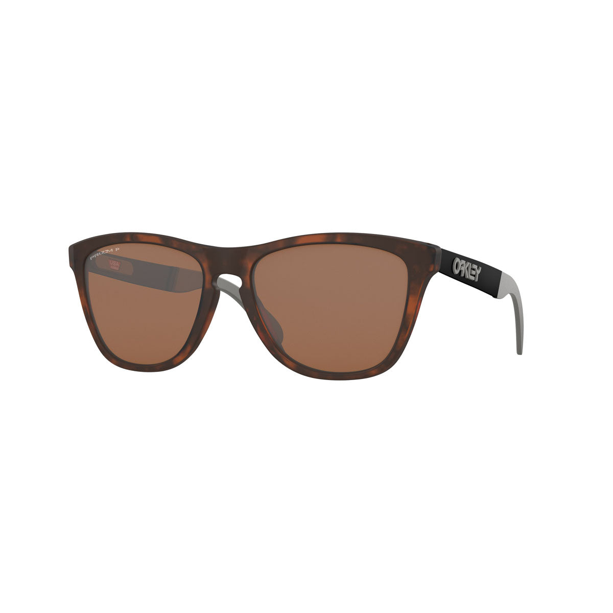 Oakley Frogskins Mix Polarized Sunglasses CLOSEOUT - Matte Brown Tortoise / PRIZM Tungsten Polarized