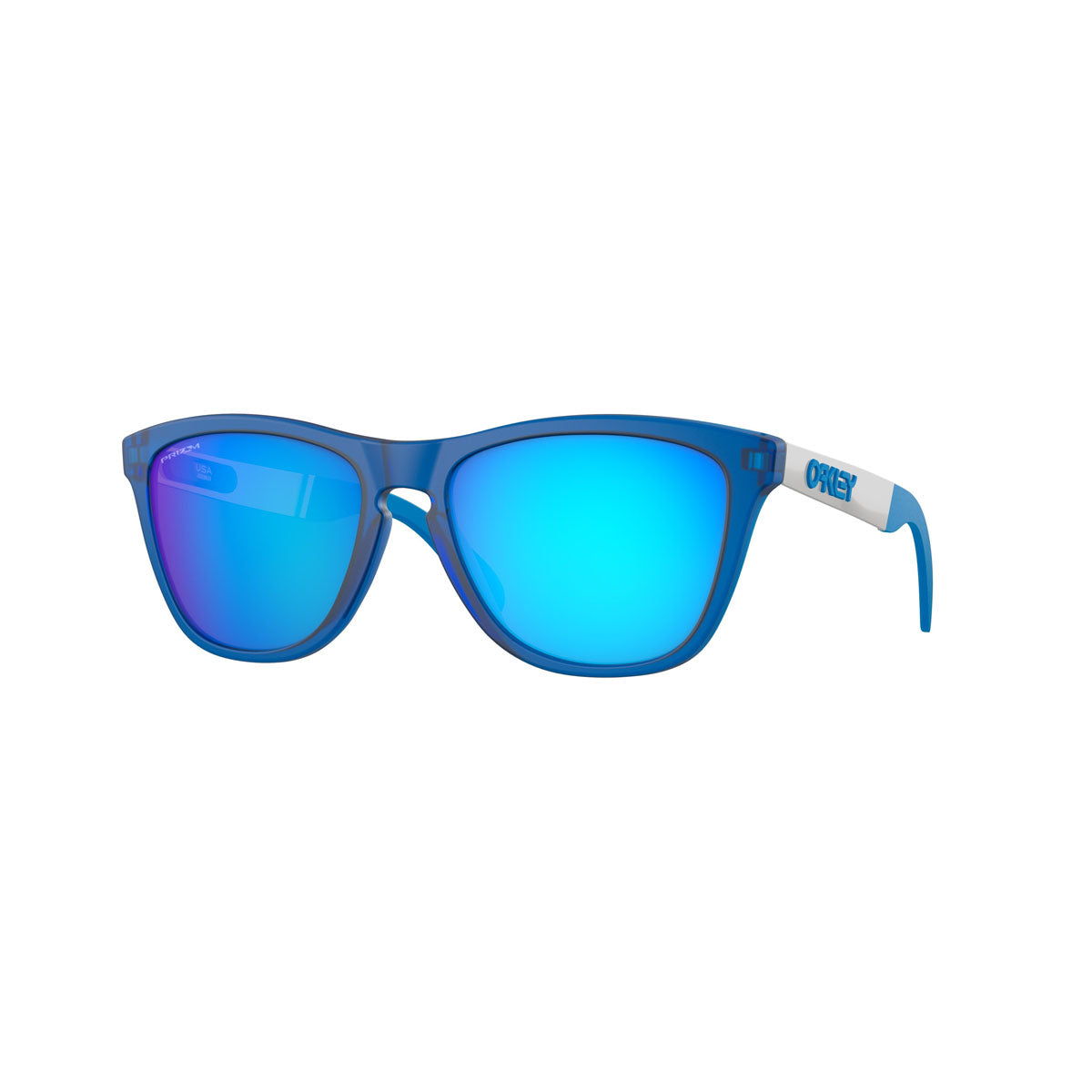 Oakley Frogskins Mix Sunglasses CLOSEOUT - Matte Transparent Sapphire/PRIZM Sapphire