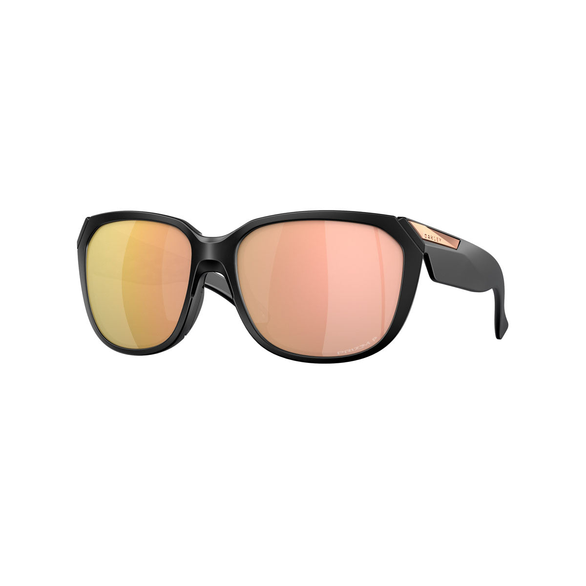 Oakley Womens Rev Up Polarized Sunglasses CLOSEOUT - Matte Black/PRIZM Rose Gold Iridium Polarized