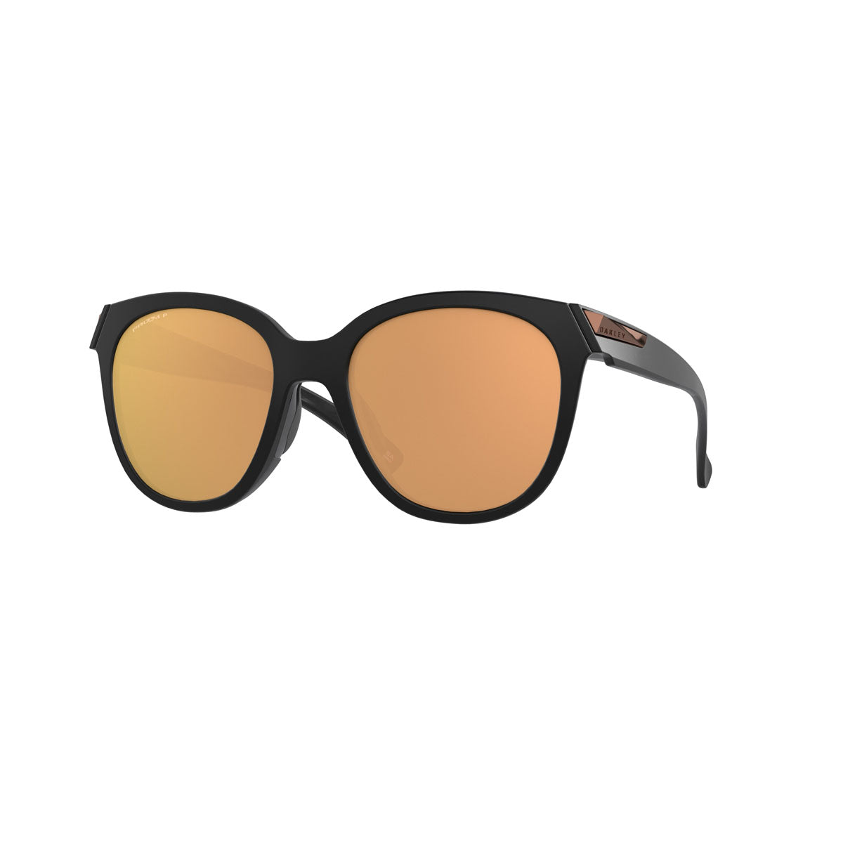 Oakley Womens Low Key Polarized Sunglasses CLOSEOUT - Matte Black/PRIZM Rose Gold Polarized