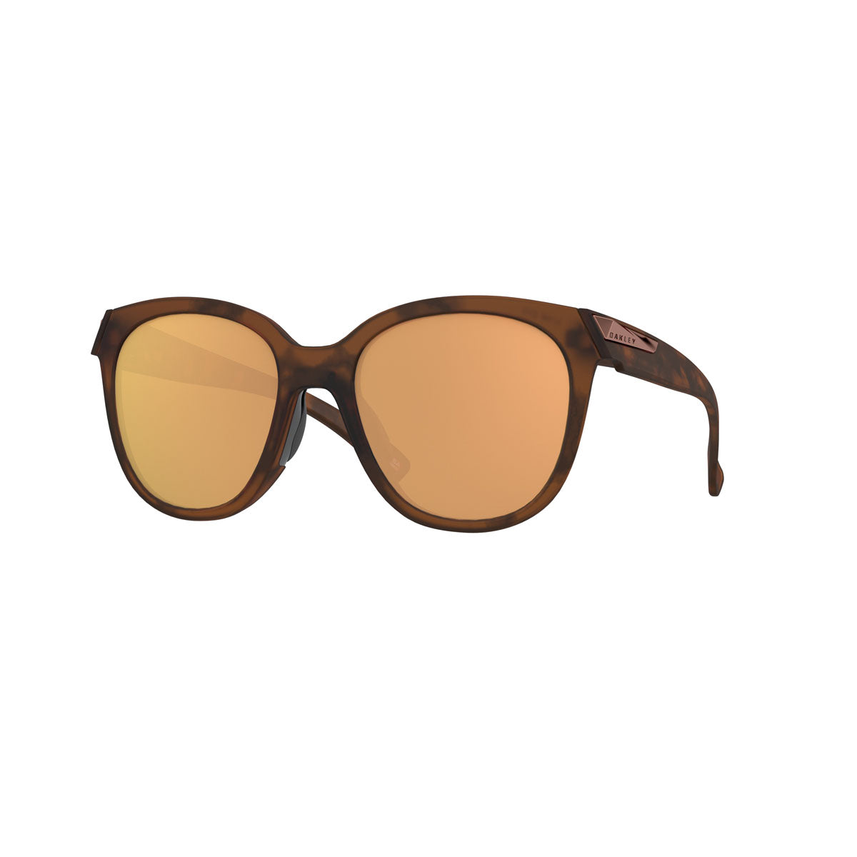 Oakley Womens Low Key Polarized Sunglasses CLOSEOUT - Matte Brown Tortoise/PRIZM Rose Gold Polarized