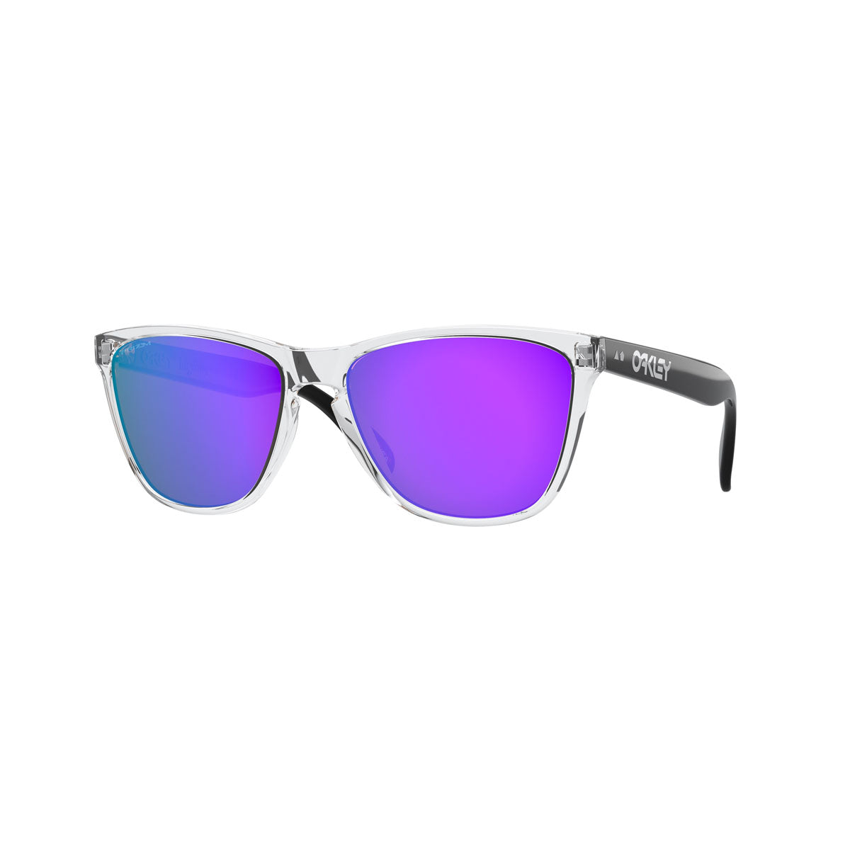 Oakley Frogskins Sunglasses CLOSEOUT - Polished Clear/PRIZM Violet