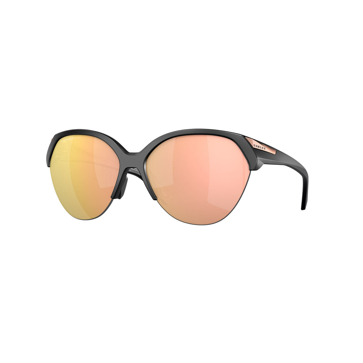 Oakley Womens Trailing Point Polarized Sunglasses CLOSEOUT - Matte Black/PRIZM Rose Gold Polarized