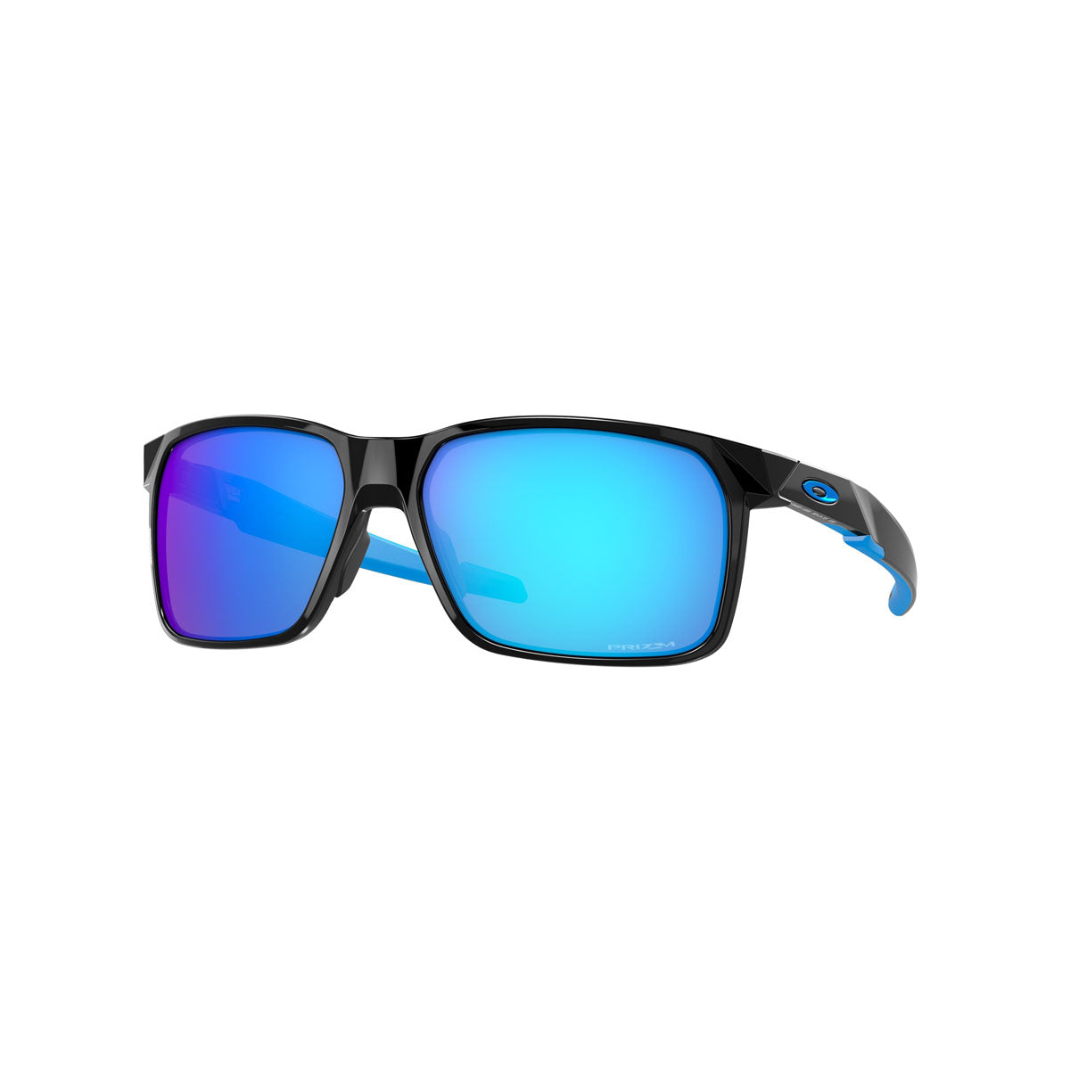 Oakley Portal X Sunglasses CLOSEOUT - Polished Black/PRIZM Sapphire