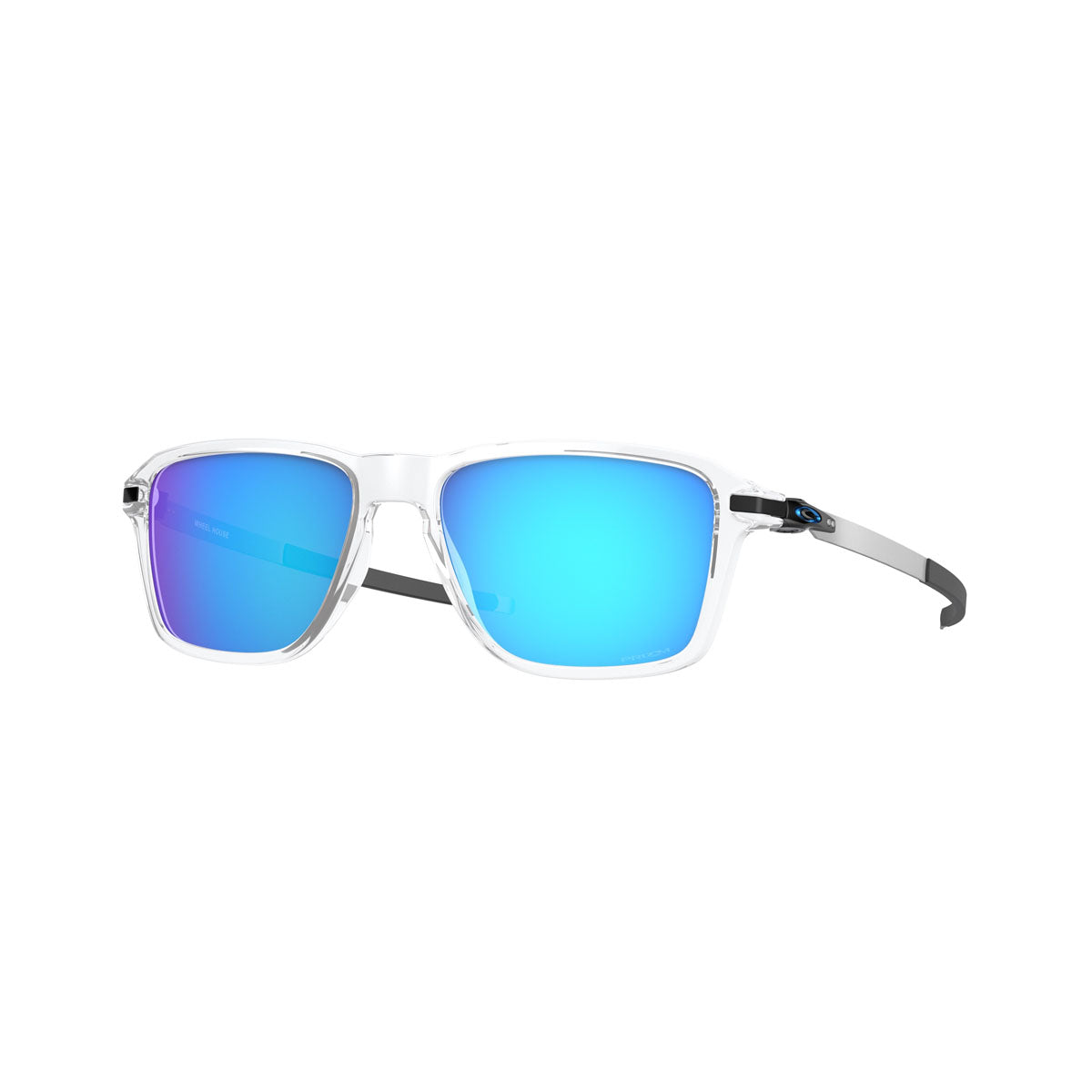 Oakley Wheelhouse Sunglasses - Polished Clear/PRIZM Sapphire