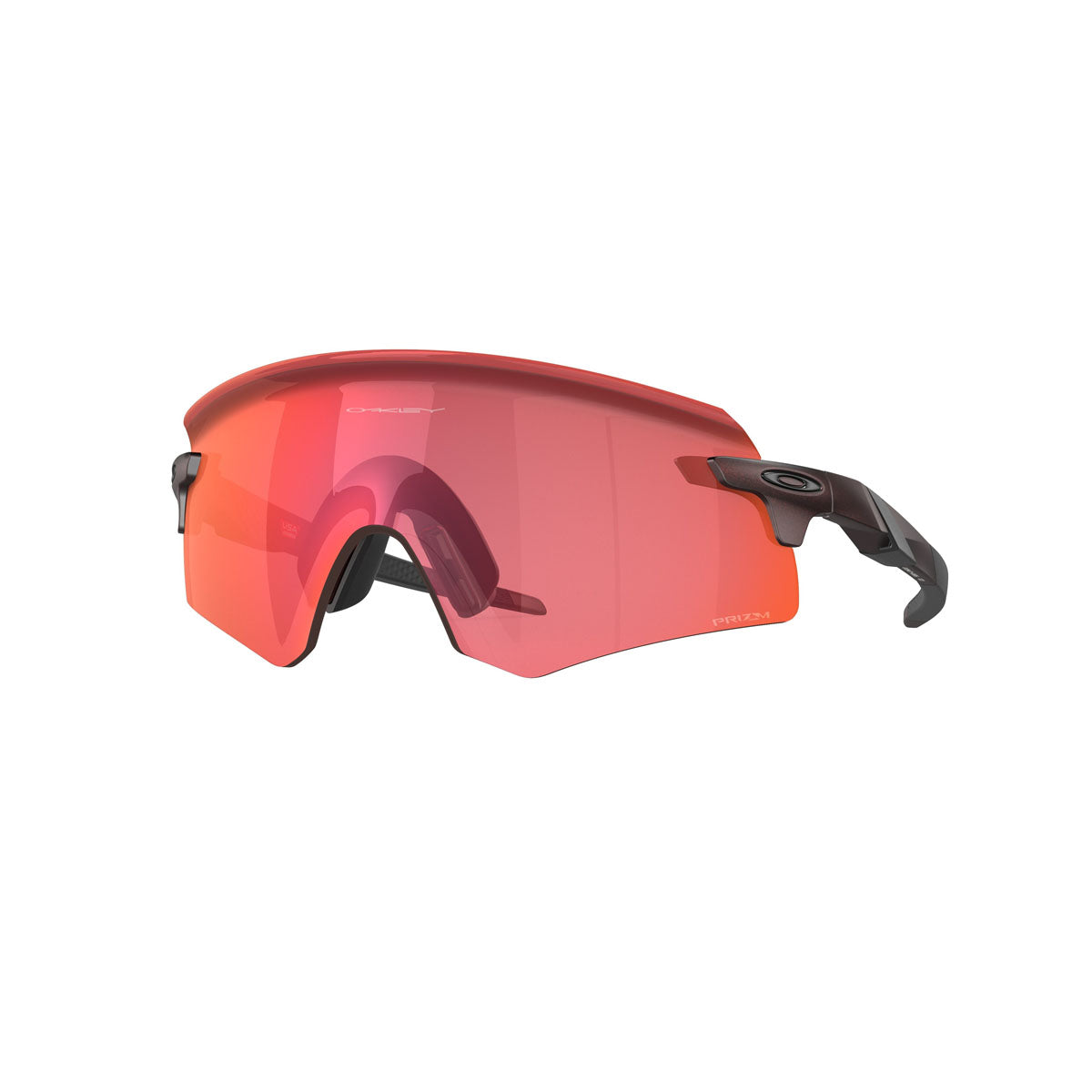 Oakley Encoder Sunglasses CLOSEOUT - Matte Black Red Shift/PRIZM Trail Torch