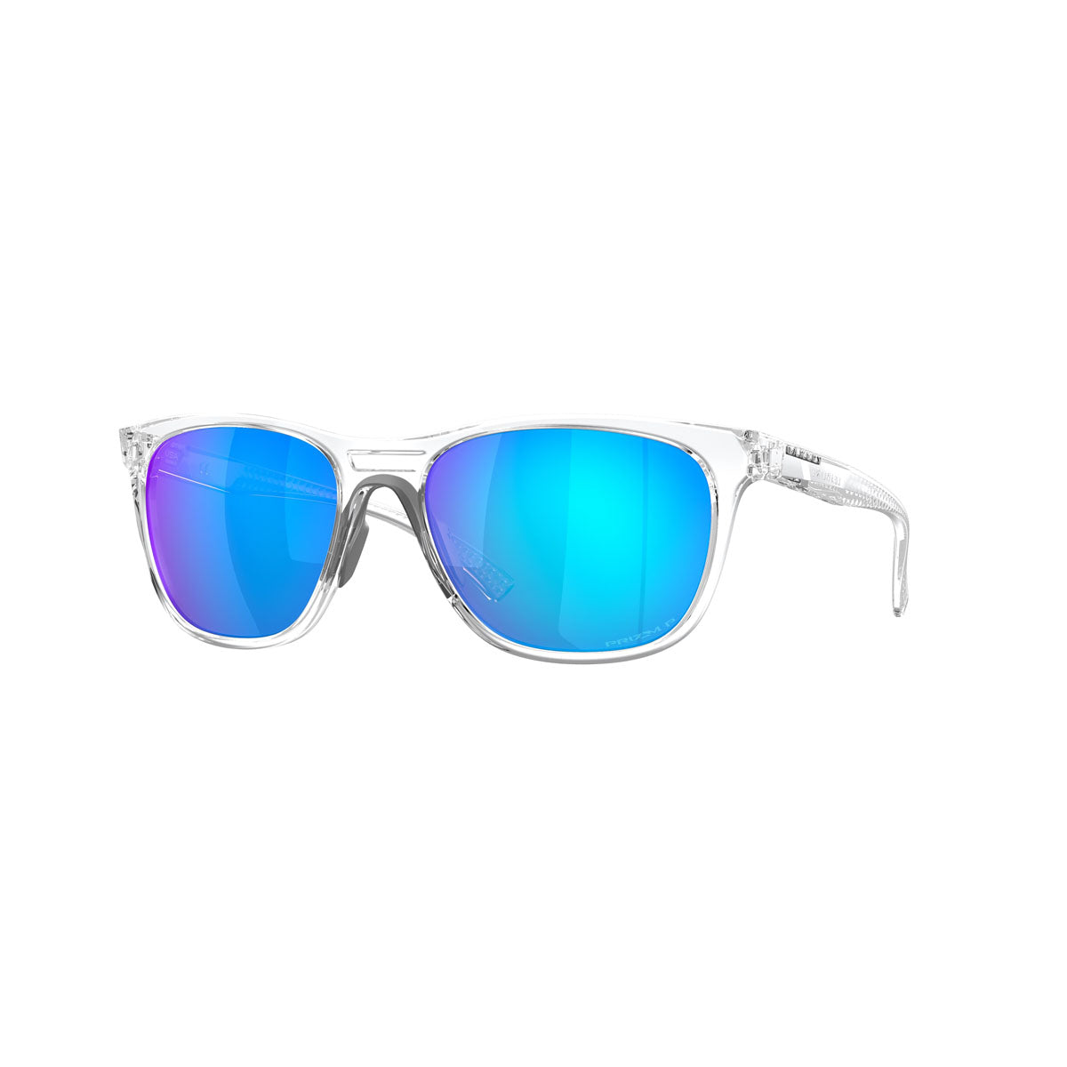 Oakley Womens Leadline Polarized Sunglasses CLOSEOUT - Clear/PRIZM Sapphire Polarized