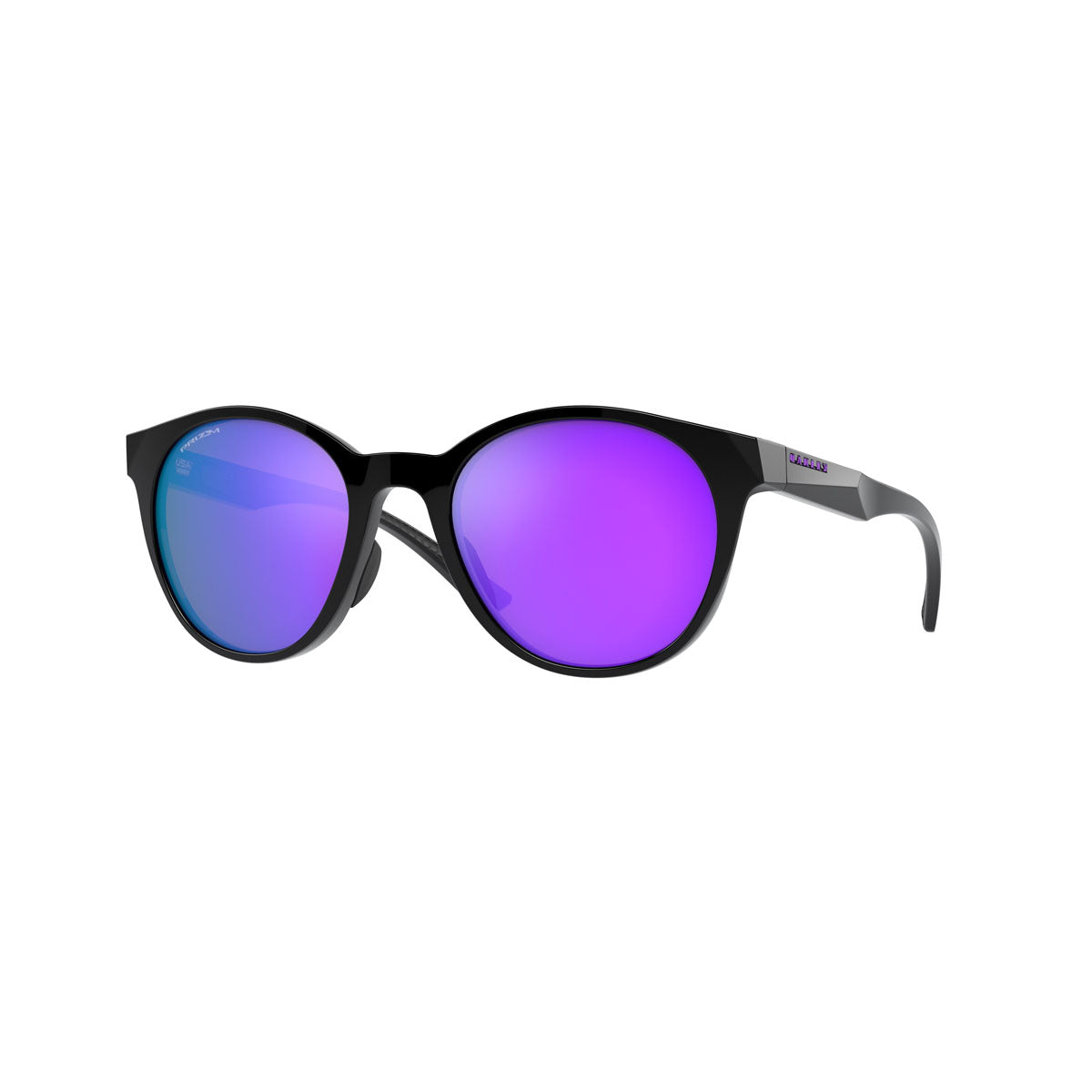 Oakley Womens Spindrift Sunglasses CLOSEOUT - Polished Black/PRIZM Violet