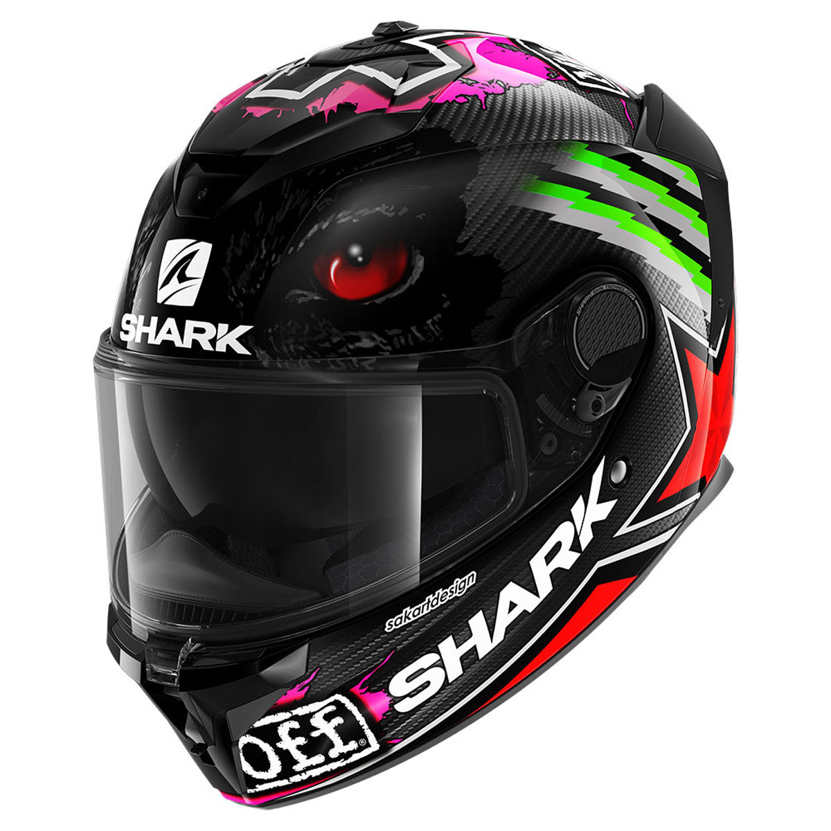 Shark Spartan GT Carbon Redding Helmet - Red