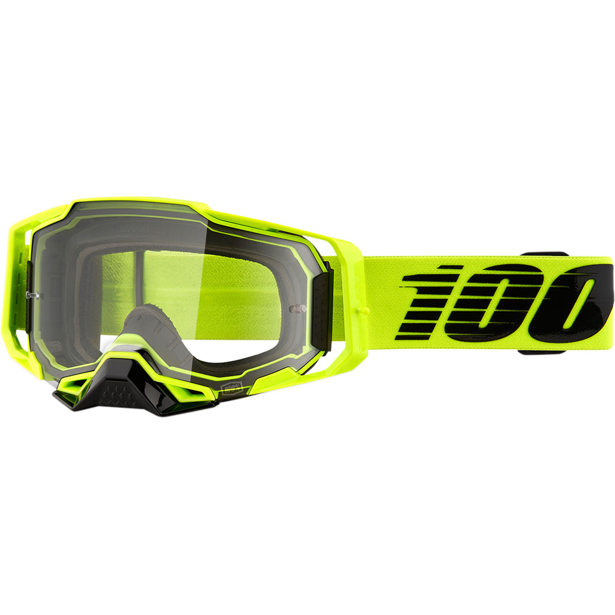 100% Armega Goggles Nuclear Citrus / Clear Lens