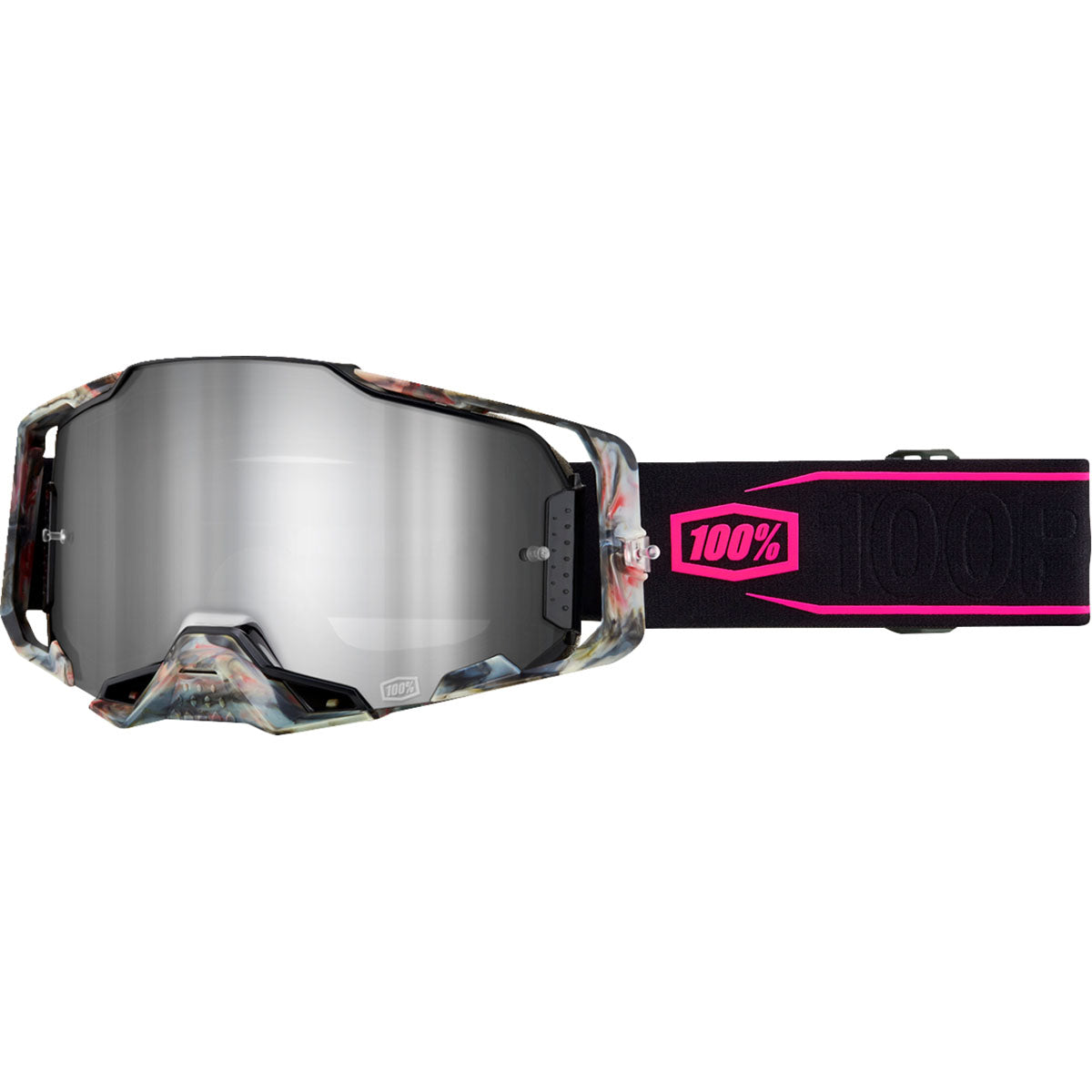 100% Armega Goggles Sarcelle / Silver Mirror Lens