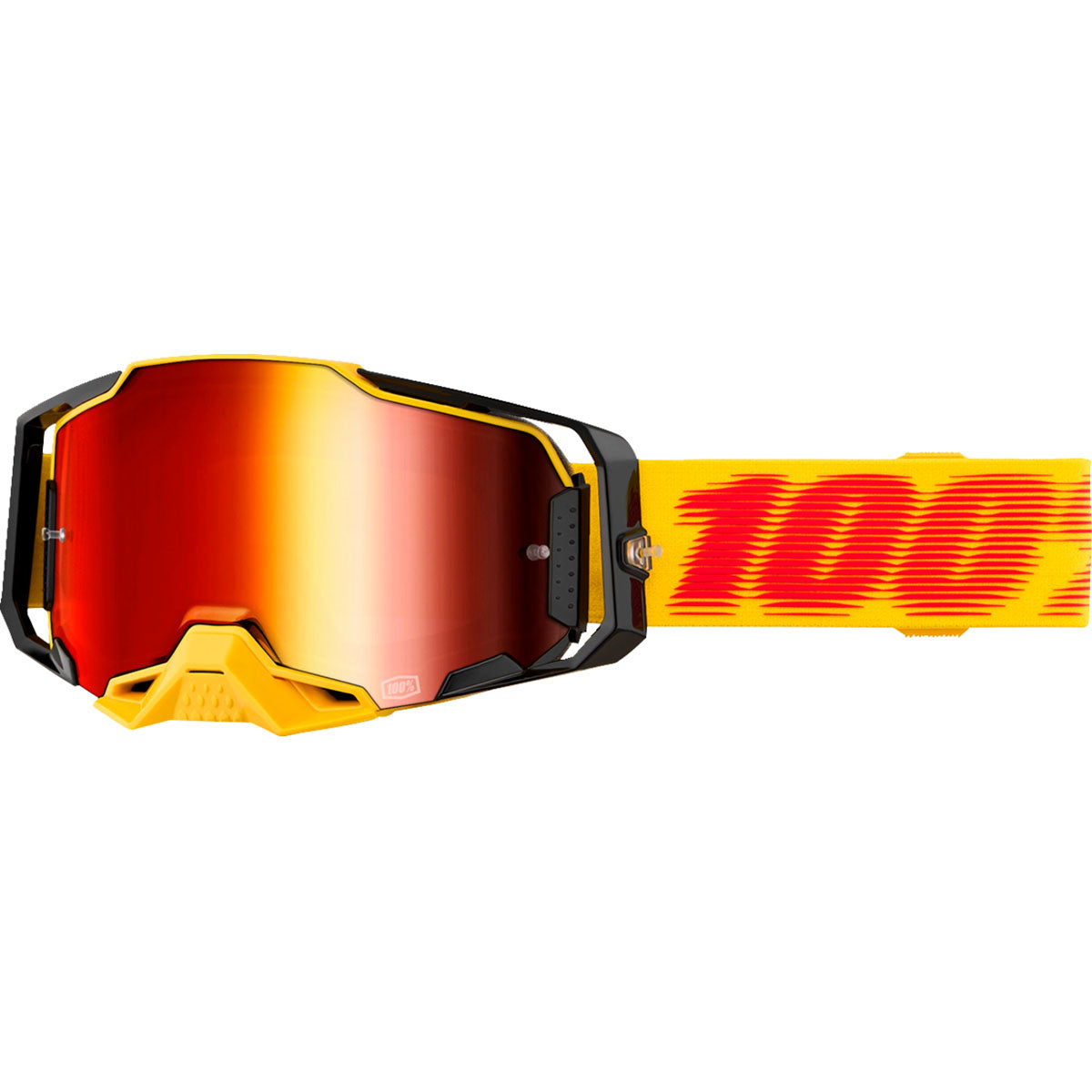 100% Armega Goggles Tetsu / Red Mirror Lens