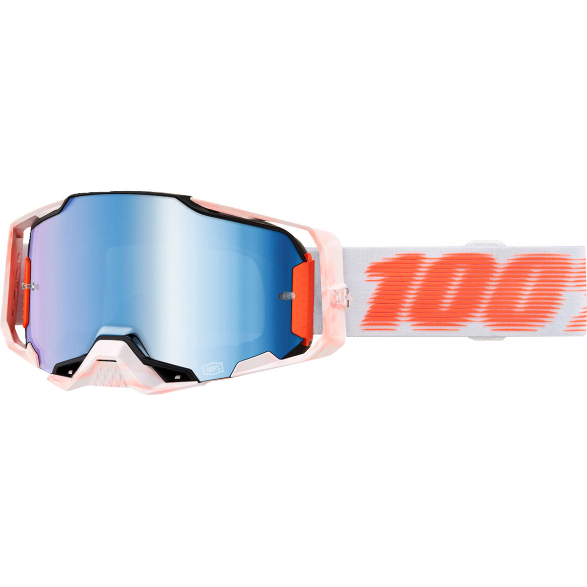 100% Armega Goggles Tubular / Blue Mirror Lens