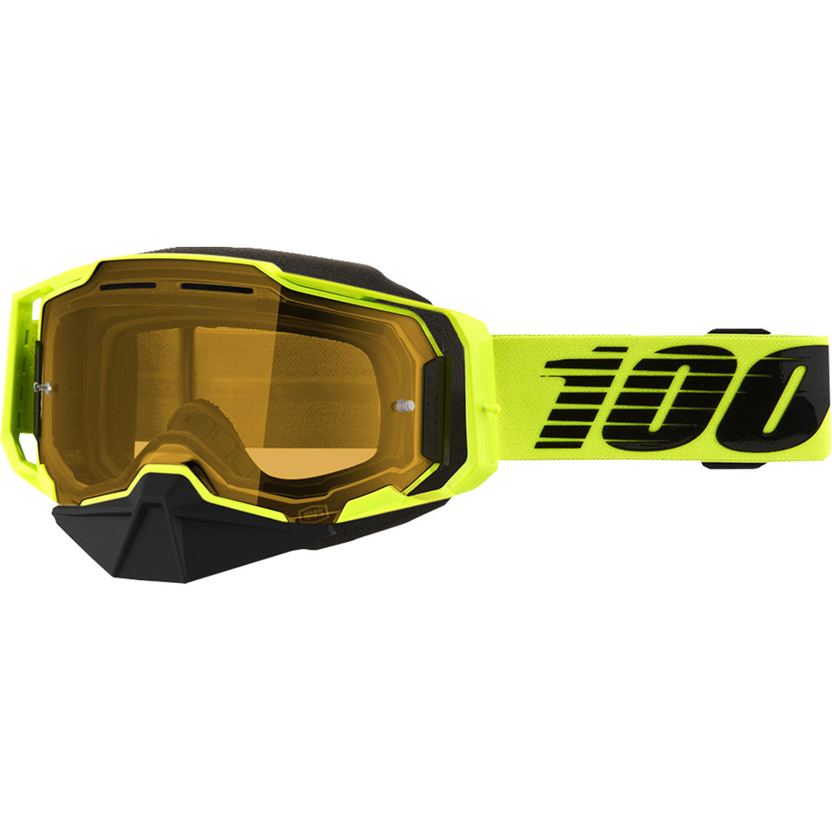 100% Armega Snow Goggles Nuclear Citrus / Yellow Lens