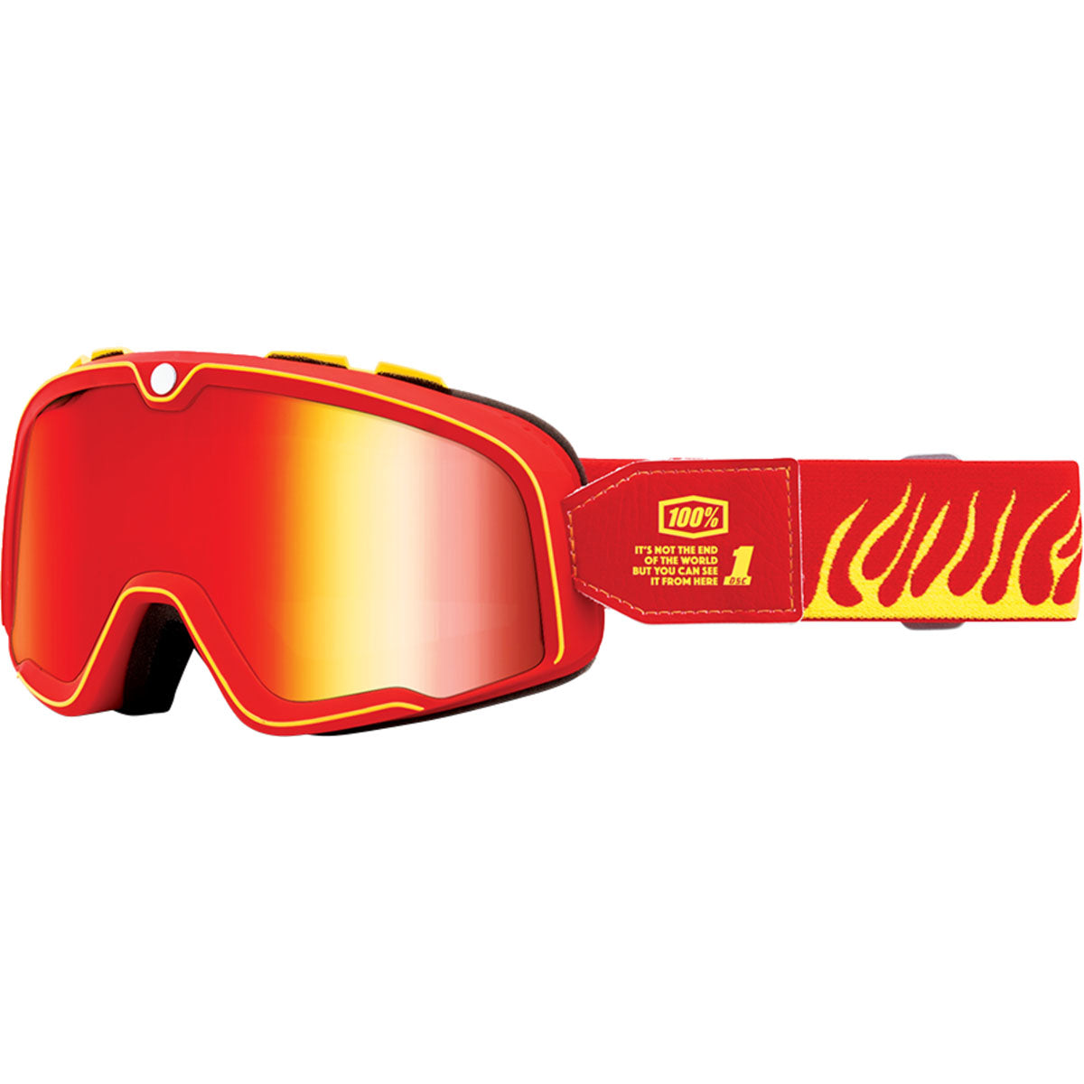 100% Barstow Goggles Death Spray / Red Mirror Lens