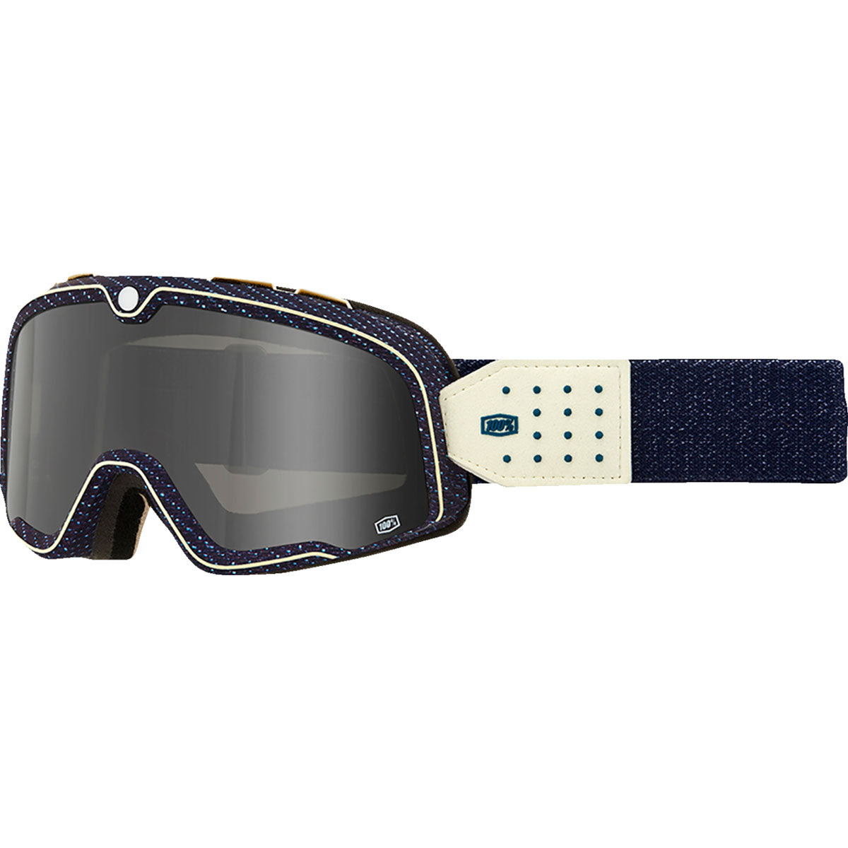 100% Barstow Goggles Denim / Dark Smoke Lens