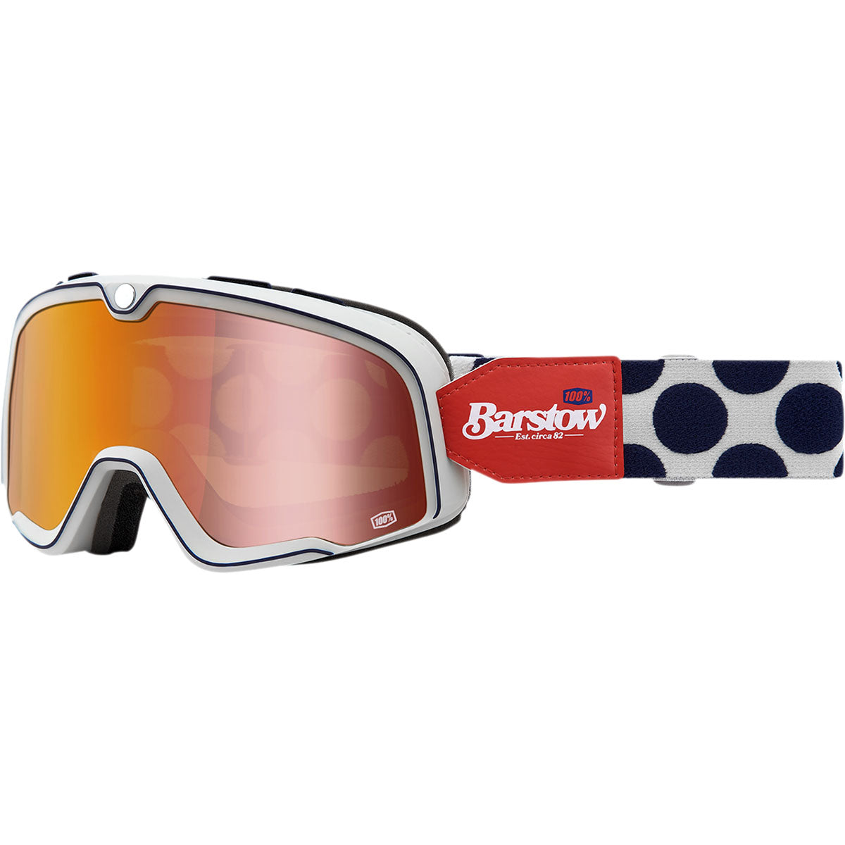 100% Barstow Goggles Hayworth / Flash Red Lens