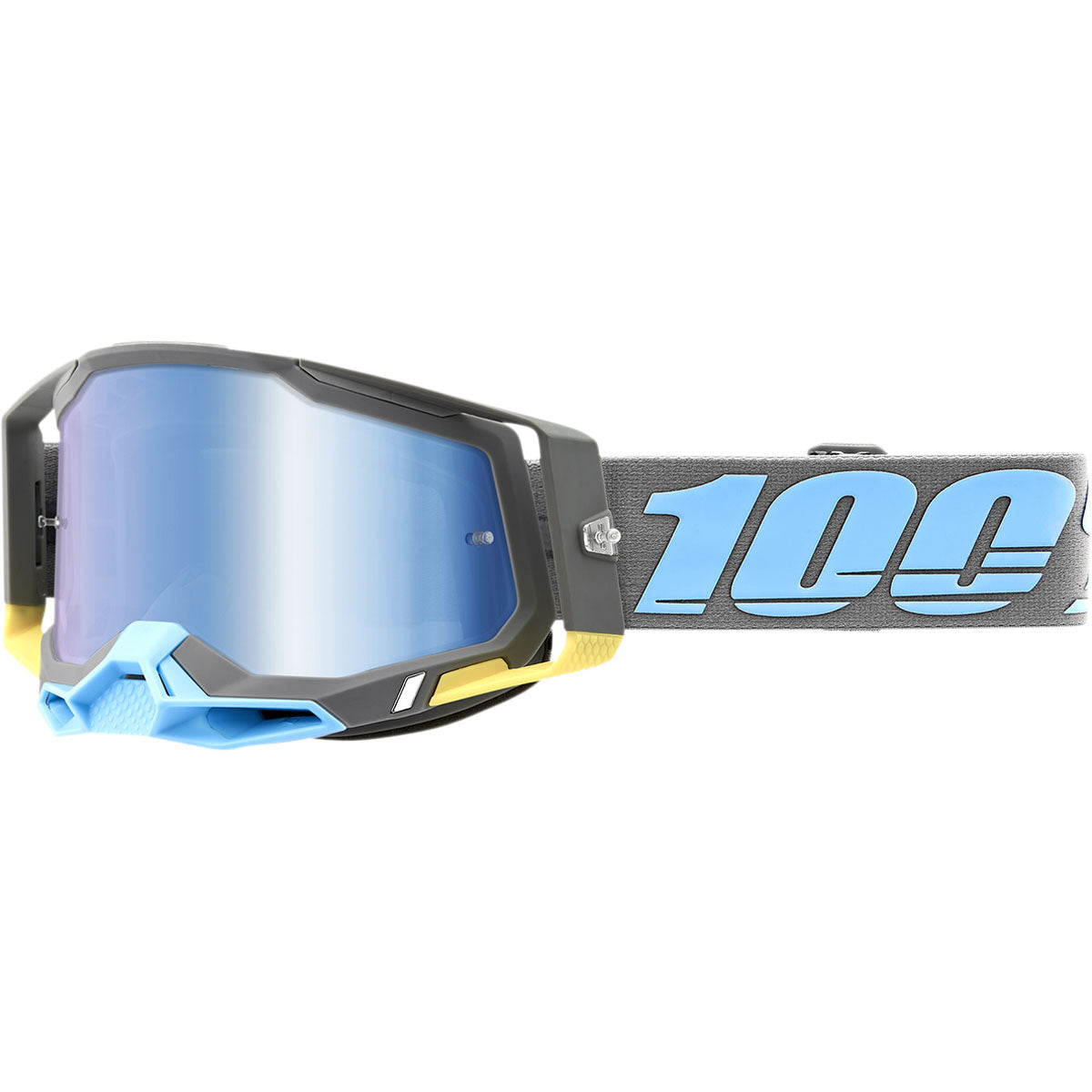 100% Racecraft 2 Goggles Trinidad / Blue Mirror Lens