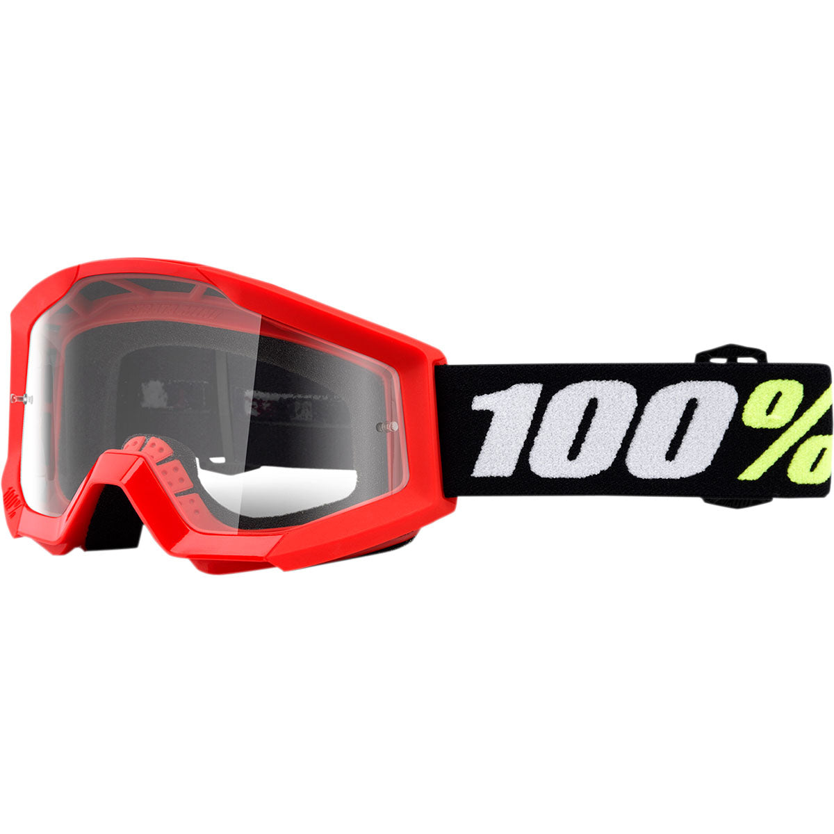 100% Strata Mini Goggles Red / Clear Lens Lens