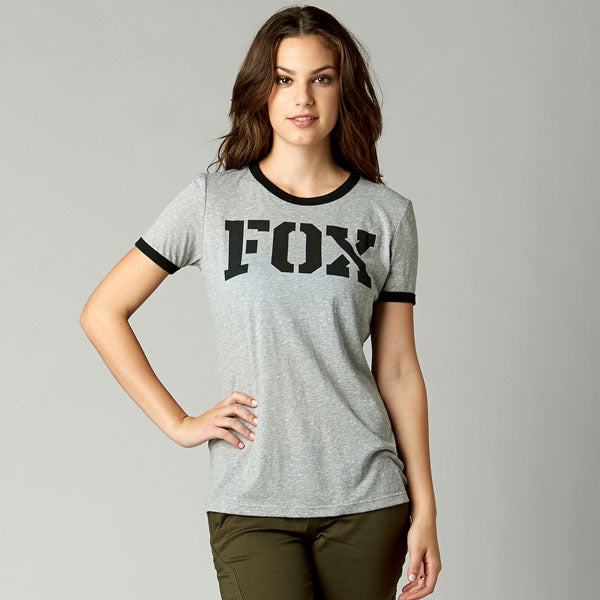 Fox Racing Womens Direct Ringer - Heather Grey