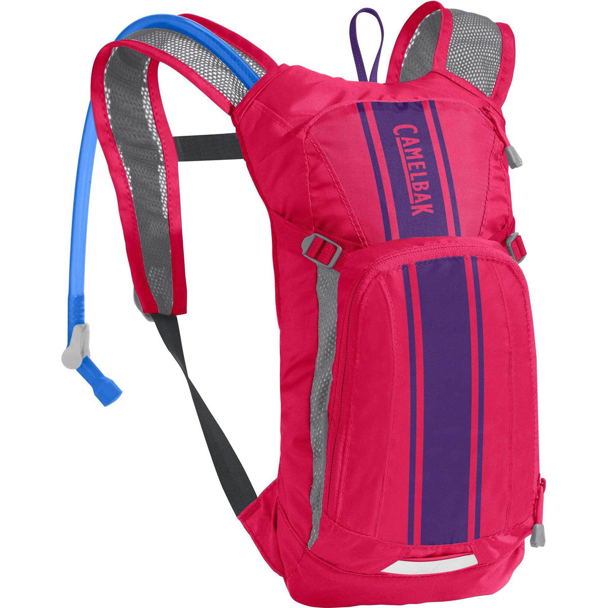 Camelbak Kids Mini Mule 50oz. Hydration Backpack CLOSEOUT - Hot Pink Purple Stripe