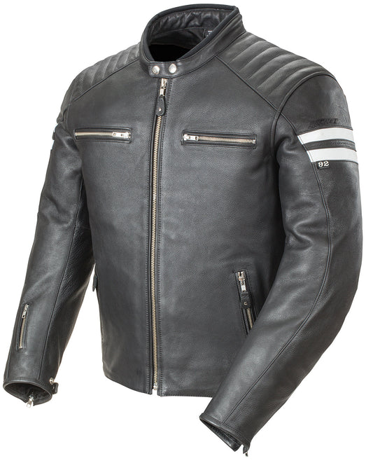 Joe Rocket Classic '92 Leather Jacket - Black /White
