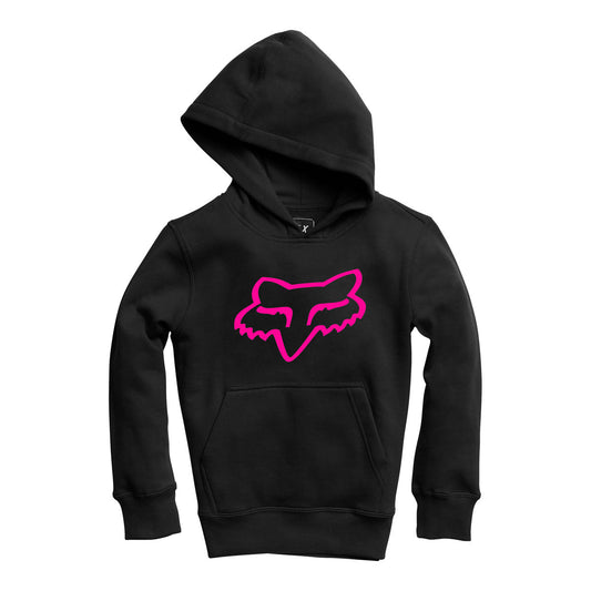 Fox Racing Youth Legacy Pullover Fleece Hoodie - Black/Pink