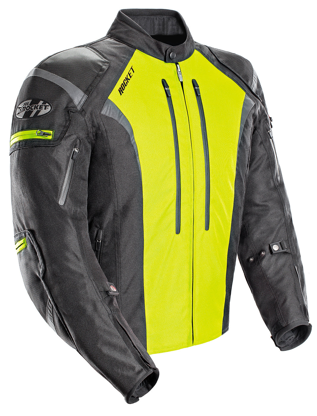 Joe Rocket Atomic 5.0 Textile Jacket - Black/Hi-Viz