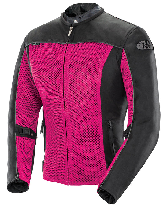 Joe Rocket Womens Velocity Mesh Textile Jacket - Pink/Black
