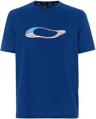 Oakley Ellipse Usa Short Sleeve Tee - Dark Blue