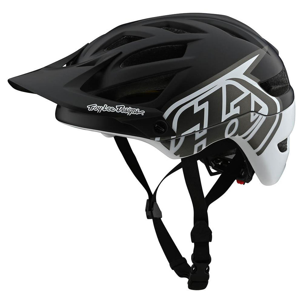 Troy Lee Designs A1 Helmet w/ MIPS (CLOSEOUT) - Classic Black/White