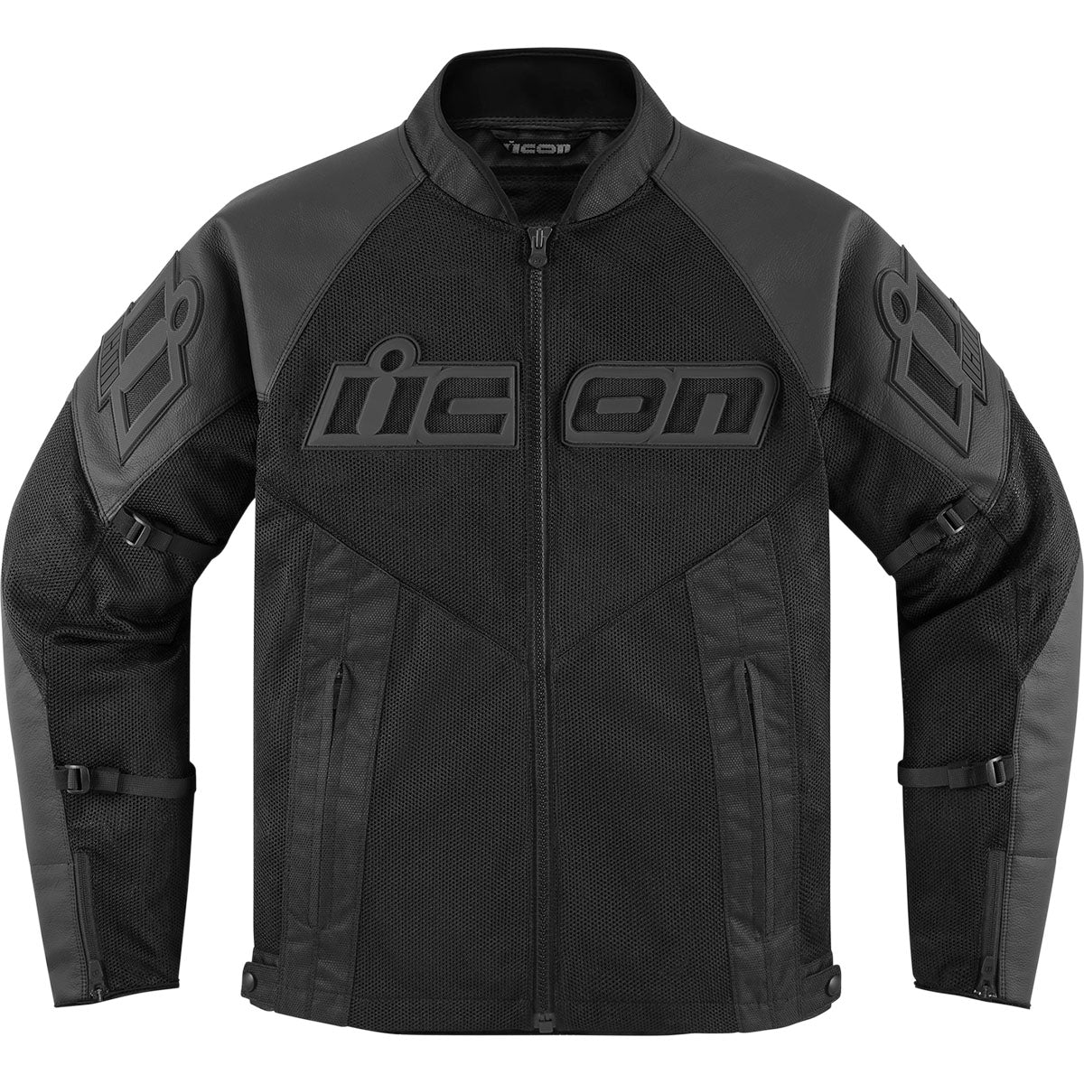 Icon Mesh AF Leather Jacket - Black