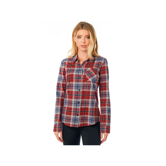 Fox Racing Womens Big Air Flannel - Bordeaux