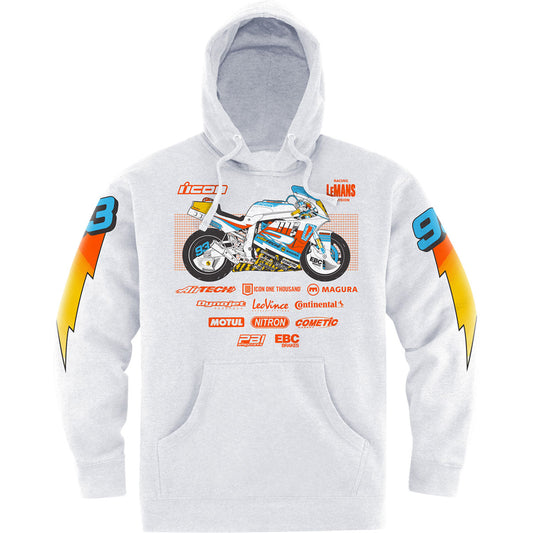 Icon Gixxer Johnny Hoodie - White