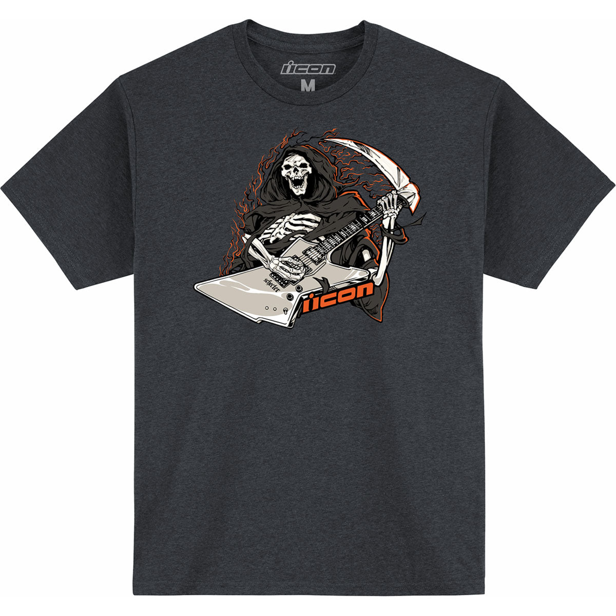 Icon Grim Shredder T-Shirt - Heather Charcoal