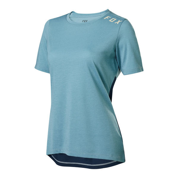 Fox Racing Womens Ranger Dri-Release Short Sleeve Jersey CLOSEOUT - Light Blue