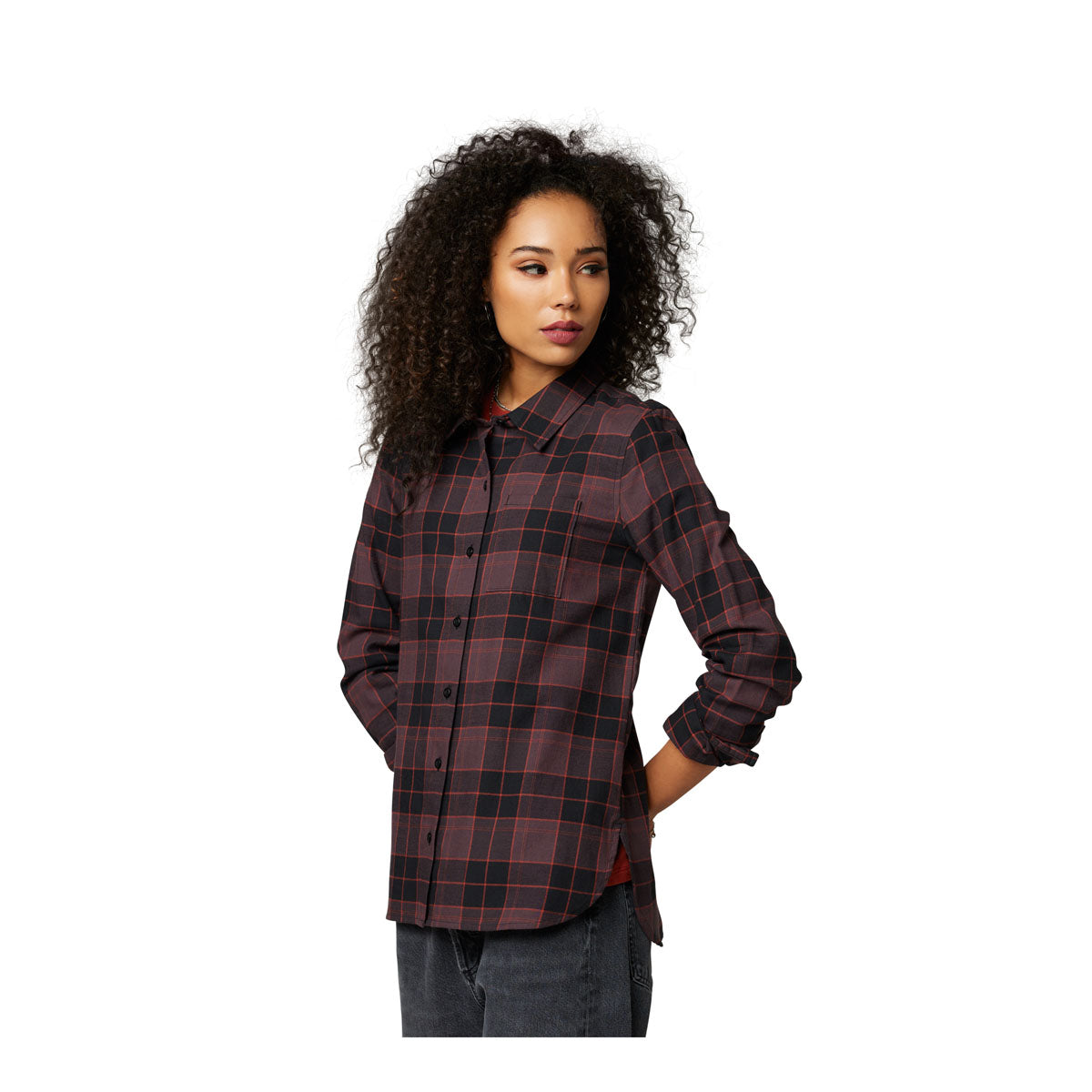 Fox Racing Womens Pines Flannel - Purple